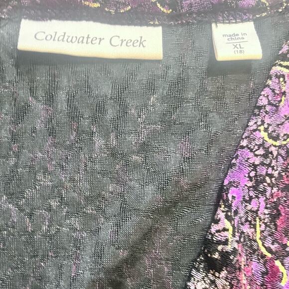 Y2K Velvet Burnout Slinky Fairy Grunge Whismigoth Babydoll Statement Top XL - Picture 10 of 10